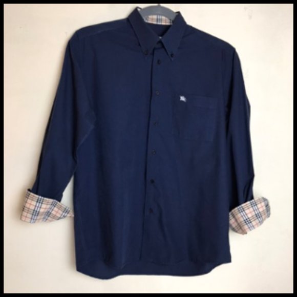 Burberry Other - Burberry London Button Down Nova Plaid Flip Cuffs